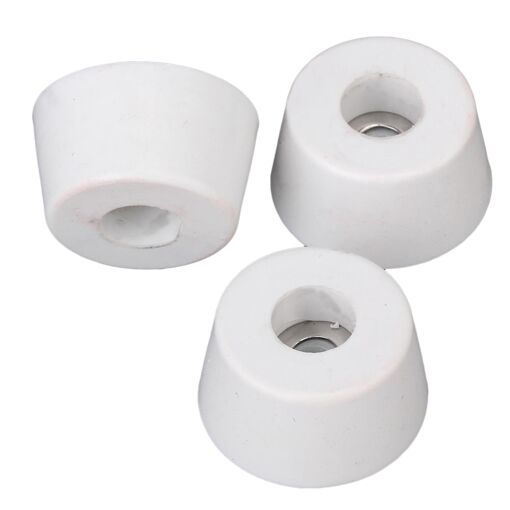 10pcs Blanc Caoutchouc Antidérapant Meuble Meubles Pieds Pad Bumper...