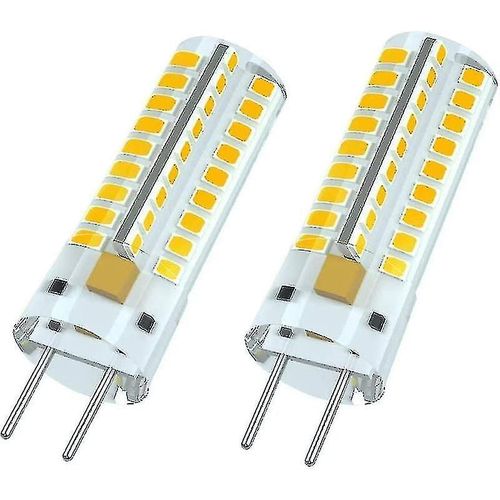 Gy6.35 Ampoule Led, G6.35 Led 12v, 7w 50w Lampe De Remplacement Halogène, Blanc Chaud 3000k, Angle De Faisceau 360, Pour Éclairage D¿Armoire, Non Dimmable (2pcs) A-Y