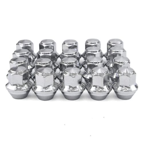 Écrous De Roue En Alliage. M12 X 1.5, Conique, 19mm Hex Remplacement Pour Ford Alloy Wheels (Argent)