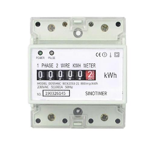 Électrique monophasé deux fils ac 220v 100a compteur d¿énergie kwh compteur de consommation d¿électricité analogique