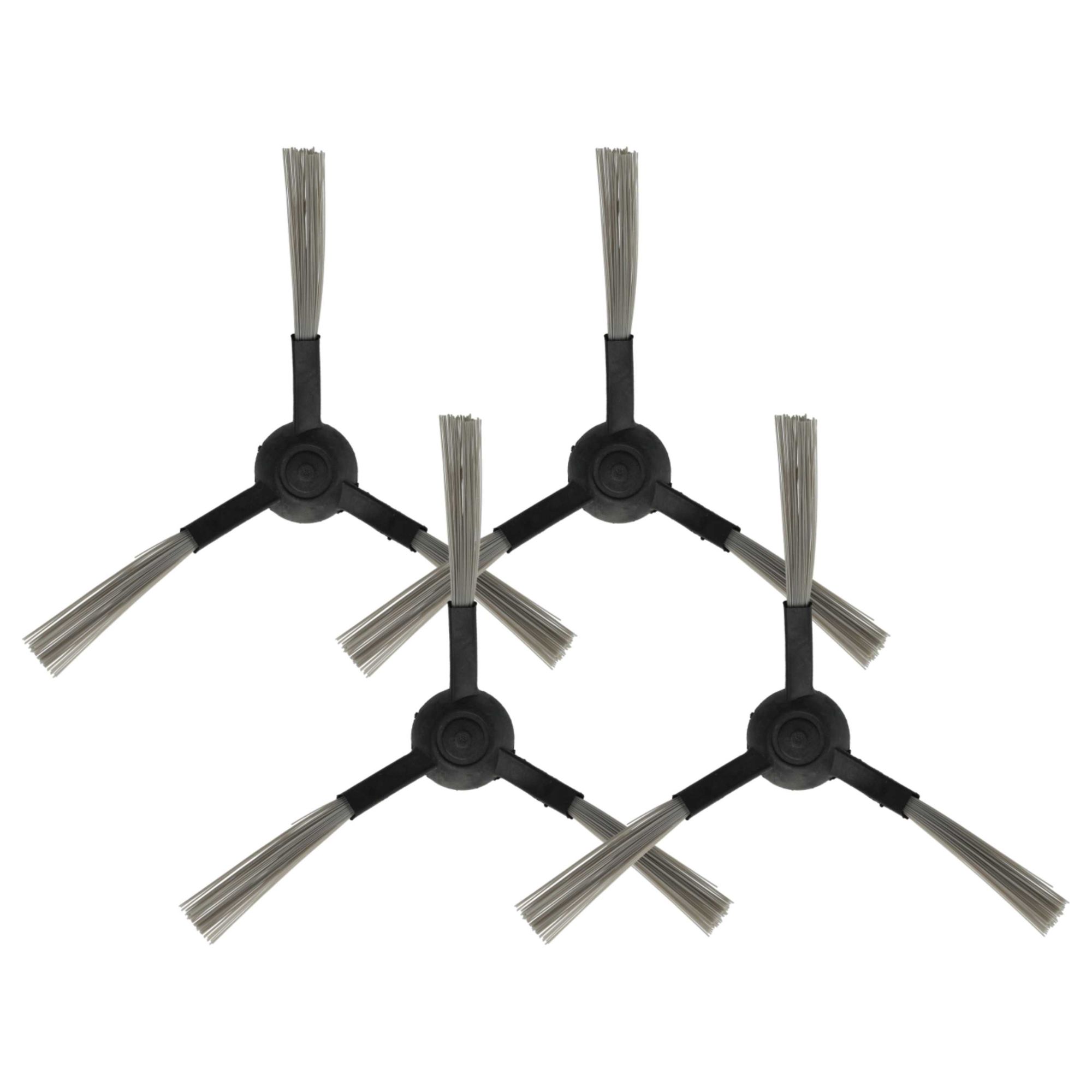 vhbw 4x Brosse latérale compatible avec Xiaomi Viomi V2 Pro V-RVCLM...