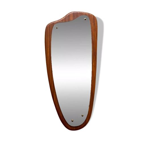 Miroir scandinave annes 60 de forme libre bois