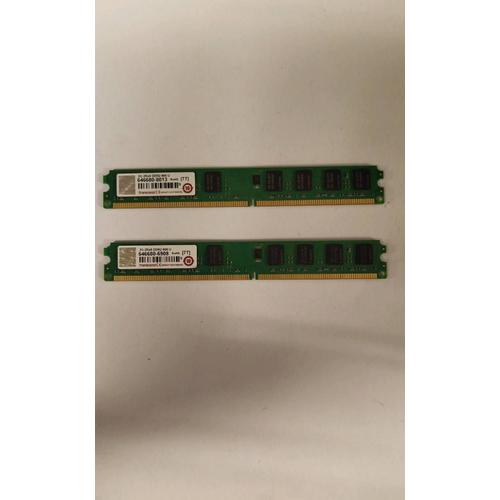 Kit Ram transcend 2 x 2 Go DDR2 800 low profile