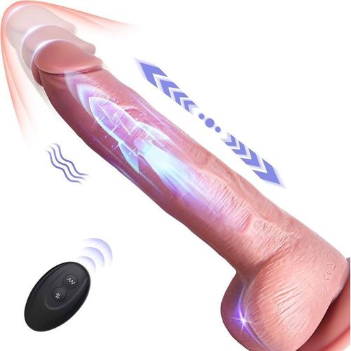 Sex Toys Gode Vibro-Masseur, Vibromasseur Godemichets Vibromasseurs Dildo , Godemichés Gode Vibro-Masseur Va Et Vient Vibromasseur Va Et Vient, Fréquence De Mise À L'échelle Ultra-Papide