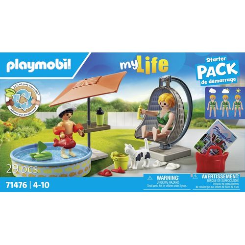 Playmobil My Life 71476 - Maman Et Enfant Avec Fauteuil Suspendu (Pack De Démarrage)