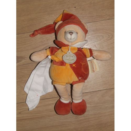 Ours Cannelle Doudou Et Compagnie Orange Marron Ocre