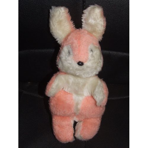 Lapin Boulgom Rose Blanc Ancien Vintage