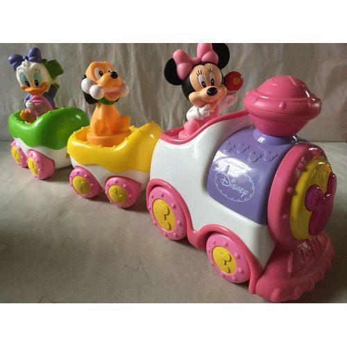 Train Disney De Minnie Sonore Et Lumineux Et Qui Avance