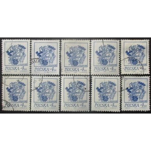 Pologne N°2140 X 10 Oblitéré