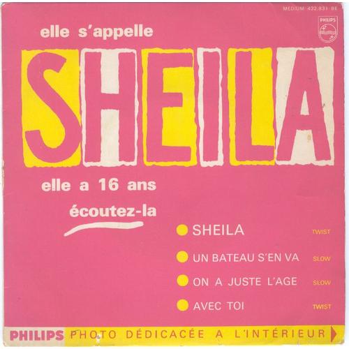 1er Ep Elle S'appelle Sheila Elle A 16 Ans Écoutez La (Nov 62)