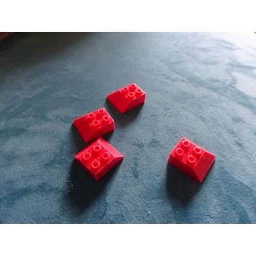Lot de 47 tuiles ordinaires rouges pas Lego