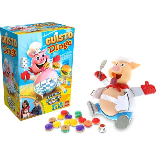 Cuisto Dingo Jeu De Société Amusant Enfants - Nourrissez Le Cochon Sans Le Faire Exploser - 2 À 4 Joueurs, 4 Ans Et +