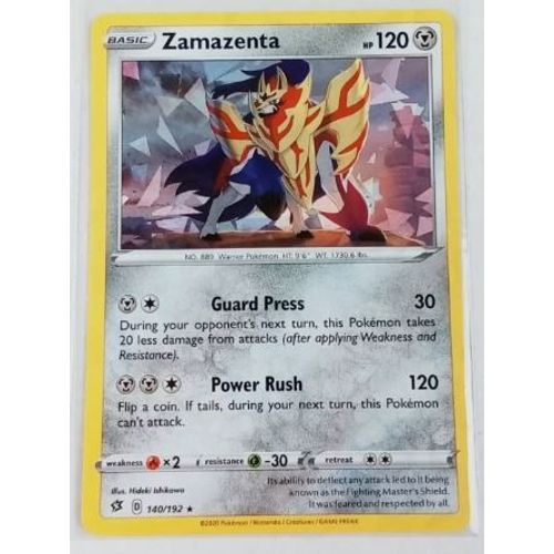 Pokémon Zamazenta 140 / 192 Affrontement Rebelle Holo Rare