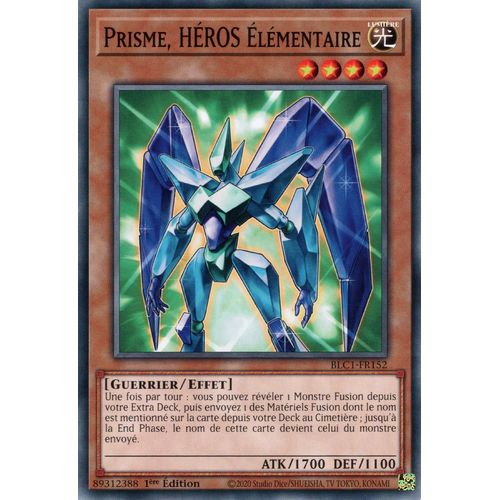 Prisme, Héros Élémentaire - Blc1-Fr152 - Yu-Gi-Oh ! Commune
