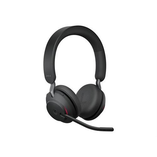 Jabra Evolve2 65 MS Stereo - Micro-casque - sur-oreille - Bluetooth - sans fil - USB-C - isolation acoustique - noir - Certifié pour Microsoft Teams - Jabra - Jabra