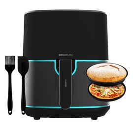 Cecotec Friteuse à Air sans Huile de 5,5 L Cecofry Fantastik Inox 5500 Pack. 1500W, Technologie PerfectCook, 9 Modes de Cuisson, Tactile, Réglable 80-200ºC, Cuisson jusqu'à 60 min, Pack d'Accessoires