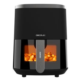 Cecotec Friteuse à Air sans Huile de 4 L avec Fenêtre Cecofry Fantastik Window 4000. Air Fryer. 1400 W, 9 Menus, Contrôle Tactile, Technologie PerfectCoo, 80-200ºC, Temps Ajustable