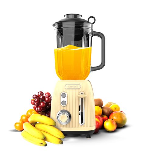 Cecotec Mixeur-blender Power Black Titanium RetroYellow