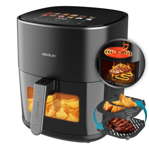 Cecotec Friteuse sans huile Cecofry&Grill Duoheat 6500