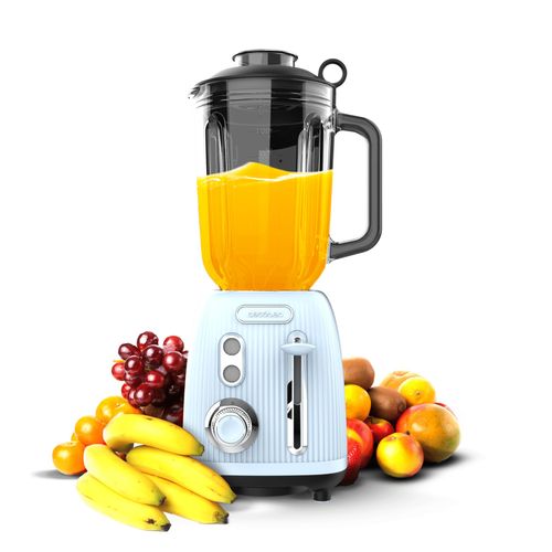 Cecotec Mixeur-blender Power Black Titanium RetroBlue