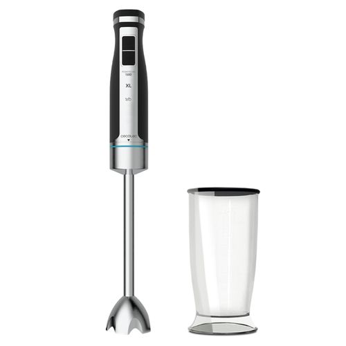 Cecotec Mixeur Plongeant PowerGear 1500 XL. Pied Extra Large, Lames en Titane, Engrenage Métallique et 21 Vitesses + Turbo, 1500 W.