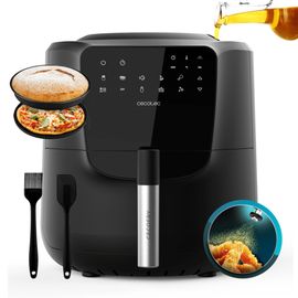 Cecotec Friteuse à air de 5,5 litres de capacité avec pulvérisateur d'huile intégré, pulvérisation automatique et manuelle. Accessoires inclus.