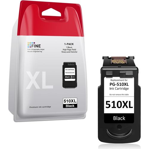 510 XL Noir Cartouche d'encre reconditionnée pour Canon 510XL PG-510 Cartouches d'encre pour imprimantes Canon Pixma MP270 MP280 MP230 MP240 MP250 iP2700 MP495 MP490