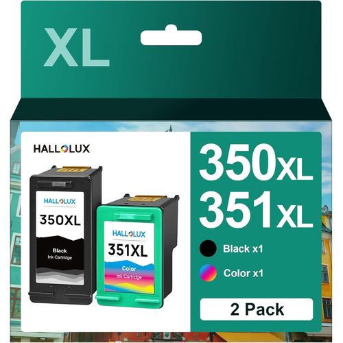 350 XL Cartouches Remplacement pour HP 350 351 350 XL 351 XL pour HP PhotoSmart C4580 C4280 C4210 C5250 C4270 C4380 pour DeskJet D4260 D4360 D4280 OfficeJet J5780 6415 J5740 (Noir Tri-Colore)