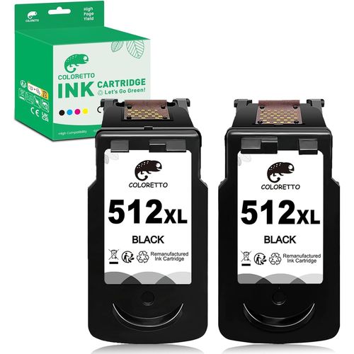 512XL PG-512 Cartouches d'encre Remplacement pour Canon Cartouche 512 XL Pixma MP230 MP240 MP250 MP490 MP495 MP260 MP270 MP280 MX340 MX350 MX360 MX420 iP2702 MP480 MX320 MX330 MX340 MX360