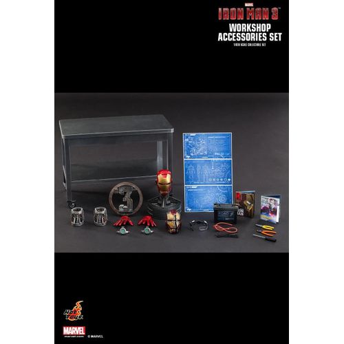 Figurine Hot Toys Acs002 - Marvel Comics - Iron Man 3 - Workshop Accessories