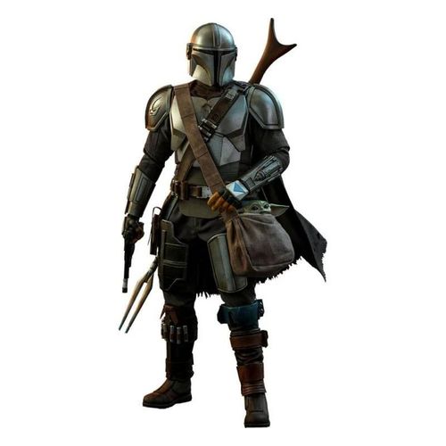 Figurine Hot Toys Qs016 - Star Wars : The Mandalorian - The Mandalorian & The Child Standard Version