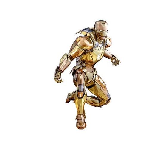 Figurine Hot Toys Qs024 - Marvel Comics - Iron Man - Iron Man Mark Iii Golden Color Version