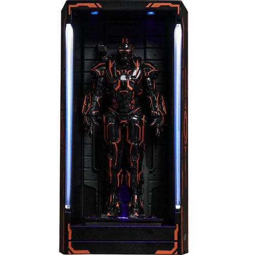 Figurine Hot Toys Mmsc013 - Marvel Comics - Iron Man 2 - Neon Tech War Machine Hall Of Armor Miniature Collectible