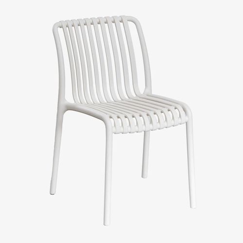 Lot De 2 Chaises De Salle À Manger Empilables Wendell Blanc Gardenia