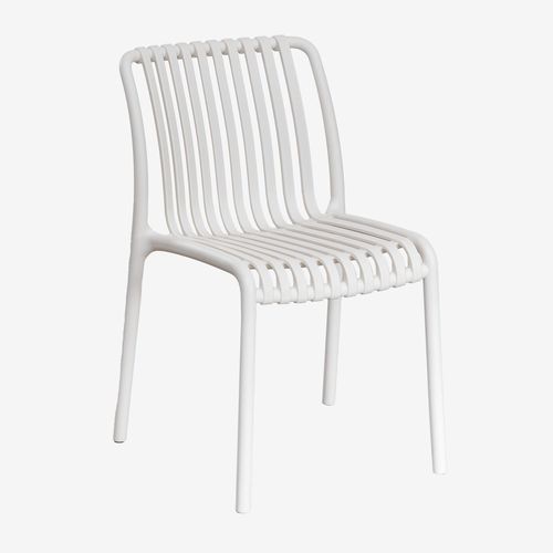 Lot De 4 Chaises De Salle À Manger Empilables Wendell Blanc Gardenia