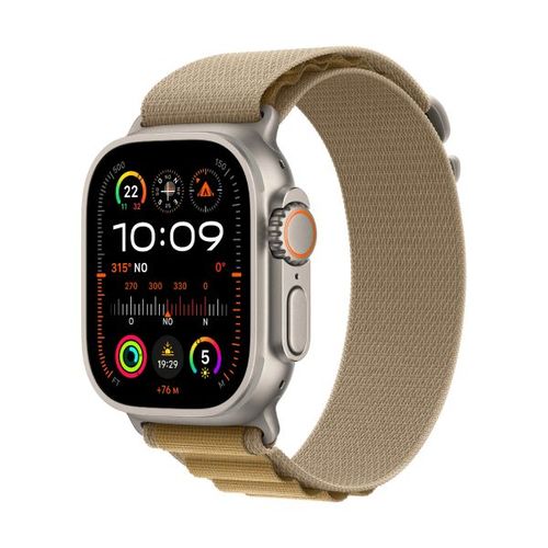 Apple Watch Ultra 2 Gps + Cellular 49mm Titanio Con Correa Alpine Loop Canela - Talla M