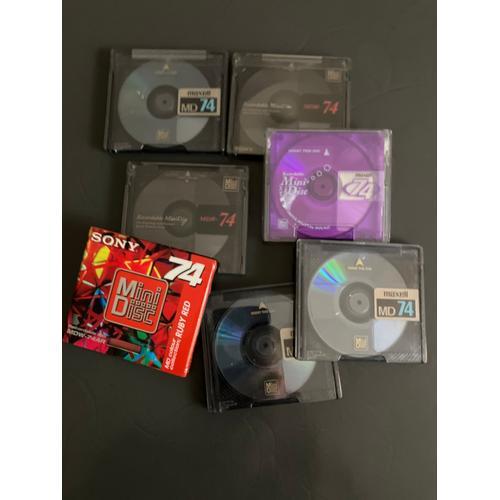 Lot  De  :  7 Mini Disc Réenregistrables À L'infini