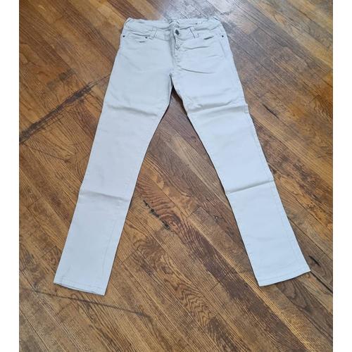 Pantalon Blanc Skinny Taille 40 L Pimkie