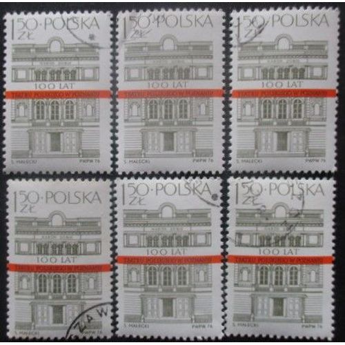Pologne N°2291 X 6 Oblitéré