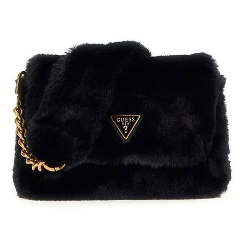 GUESS Sac à épaule bandoulière noir pour femme - Samia Flap Shoulder Bag 288159