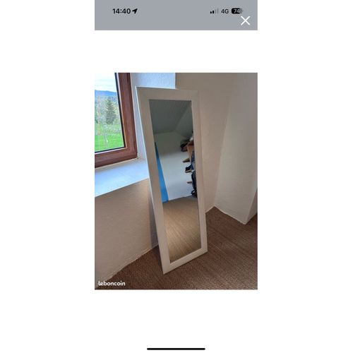Miroir rectangulaire blanc