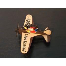 avions du père noel en bois