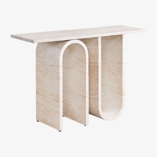 Console En Ciment Aspect Travertin Ceravi Travertine