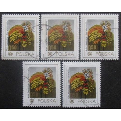 Pologne N°2394 X 5 Oblitéré