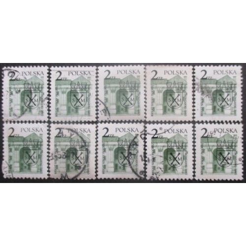 Pologne N°2509 X 10 Oblitéré