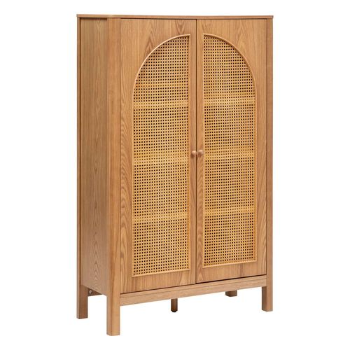 Armoire 2 Portes En Cannage Tiria - Marron