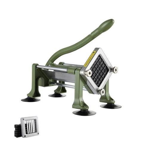 Coupe-Frites Électrique-Vevor-Hachoir À Pommes De Terre Avec Pieds Antidérapants-Pour Concombres, Carottes-Vert