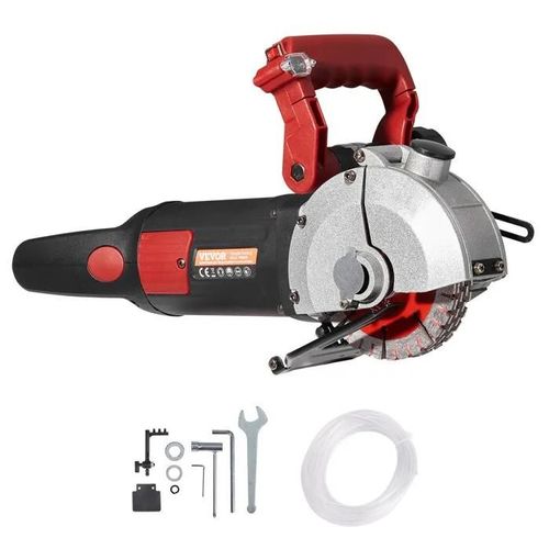 Découpeuse de Cannelure de Mur Rainure Profondeur 34 mm-VEVOR- Machine de Découpe de Rainures Murales 4800 W