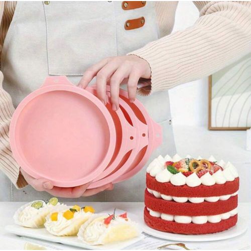 4 Pièces Moules À Gâteau ¿¿ ¿¿ Ronds En Silicone