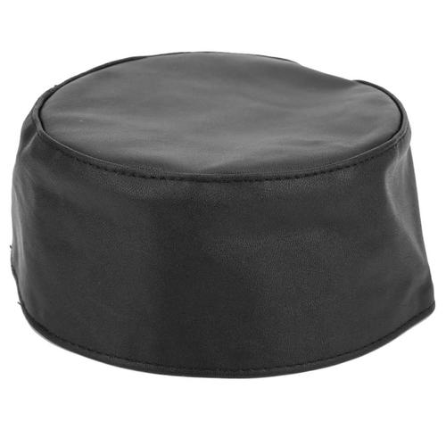 Chapeau De Prière Musulman En Cuir De Chèvre Beau Foulard National Hommes Casquette Vêtements Fournituresnoir 59